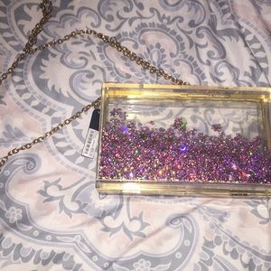 glitter purse